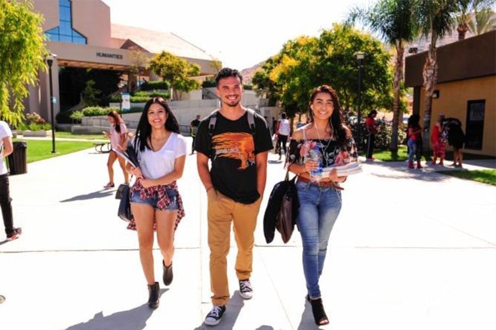 Moval College Students Walking