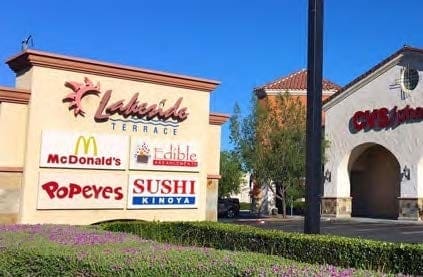 Lakeside Terrace Shopping Center Sign