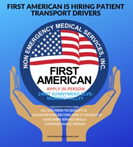 First American is Hiring Transport Drivers