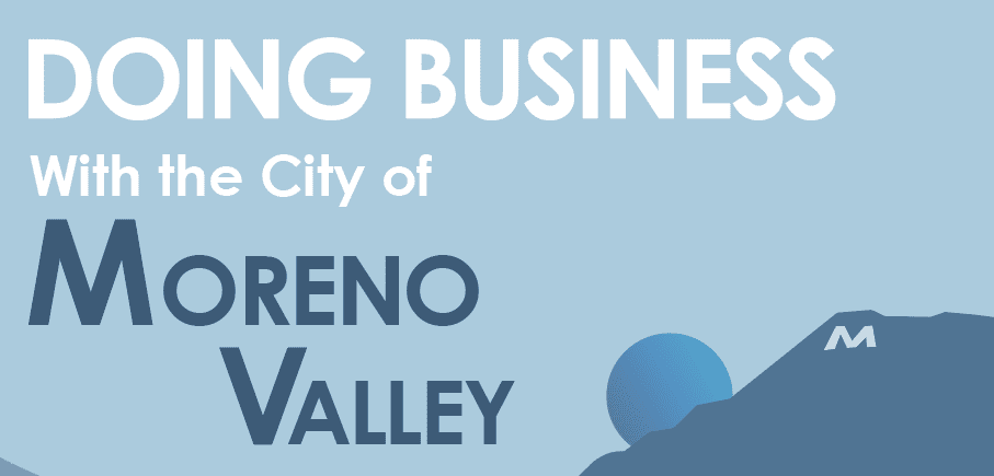Doing Business With the City of Moreno Valley Banner