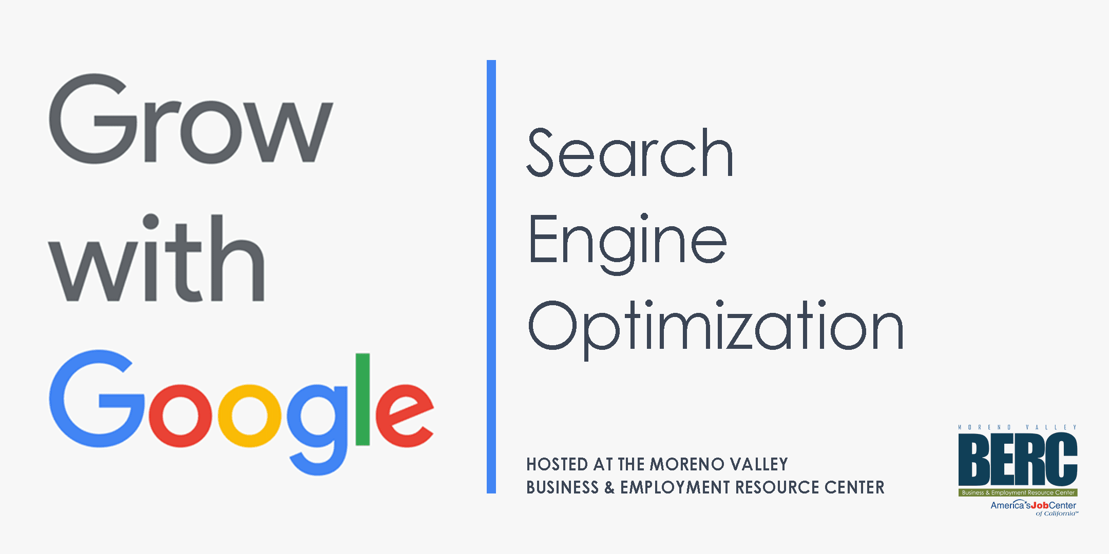 Grow with Google: Search Engine Optimization